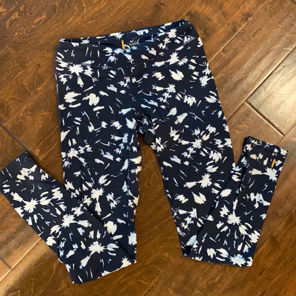 LUCY navy patterned leggings